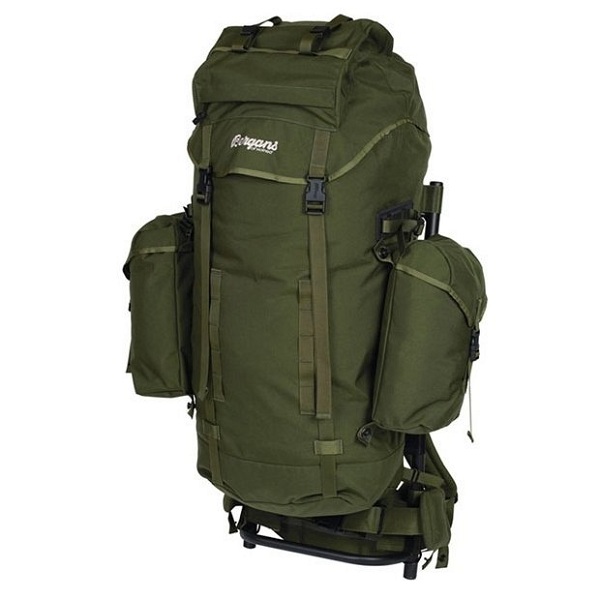 Станковый рюкзак зеленого цвета с дополнительными карманами