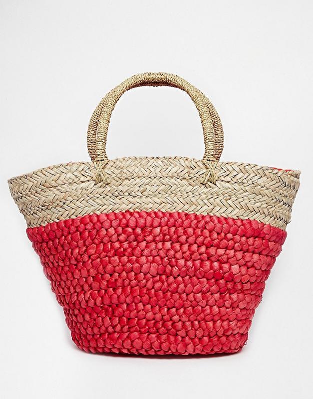 Красивая плетеная соломенная сумка на змейке