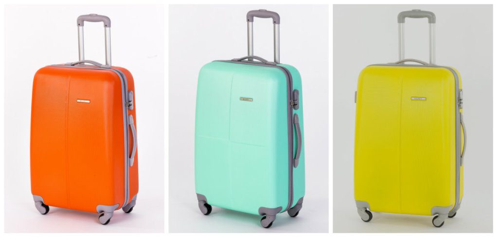 Поликарбонатные чемоданы с колесами