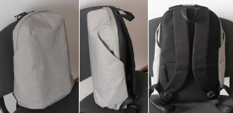 Рюкзак сделан в минималистическом стиле