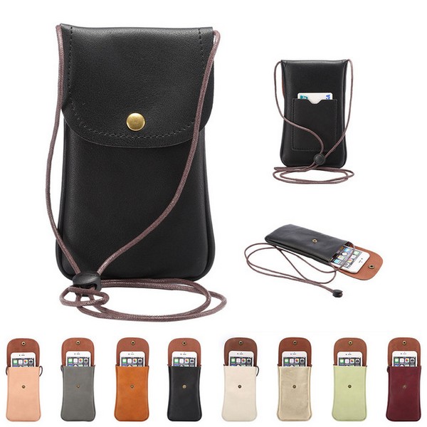 Кожаные сумочки для телефона разных цветов