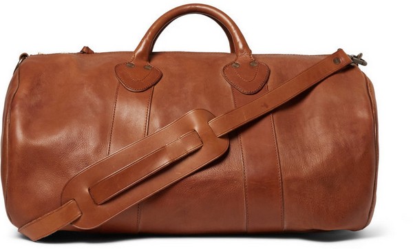 Мужская коричневая кожаная дорожная сумка от Rockport