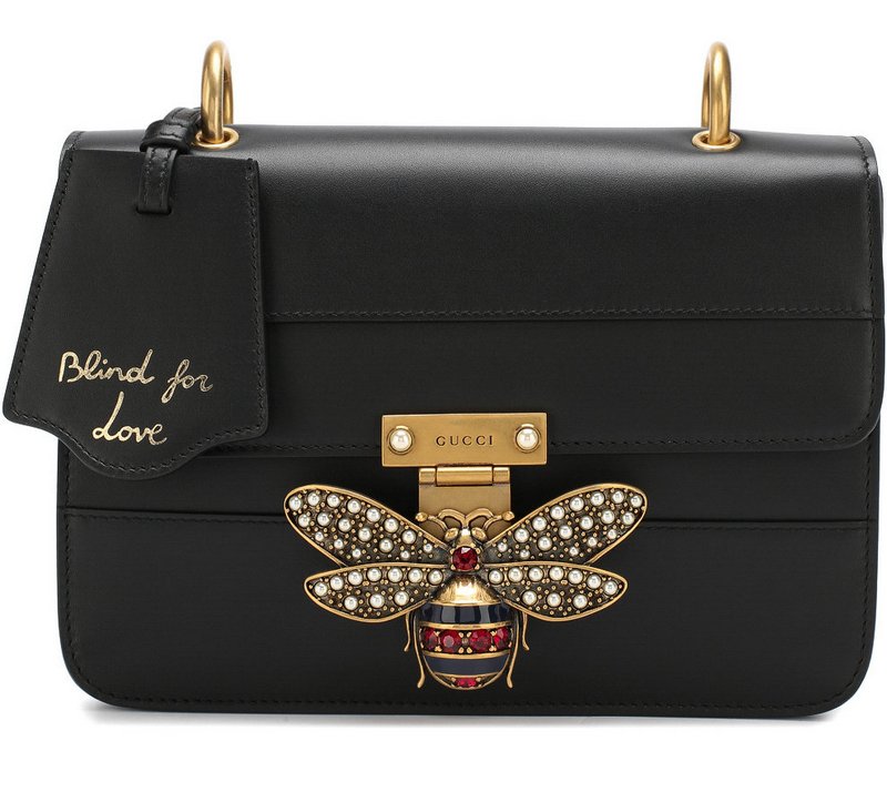 Элегантная мини-сумочка с застежкой в виде пчелы